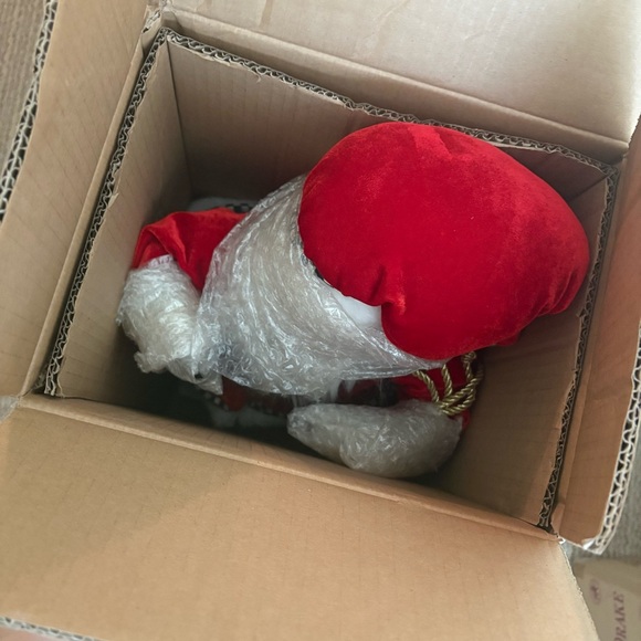 Mackenzie Childs Jolly St. Nick 19” inch Courtly Check Santa Doll - Picture 7 of 8